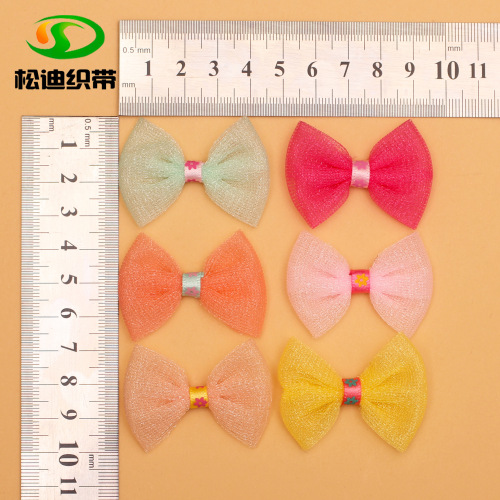 Direct Selling Mesh Children‘s Hair Bow Small Flower Accessories Girls‘ Crawler Socks Hat Accessories