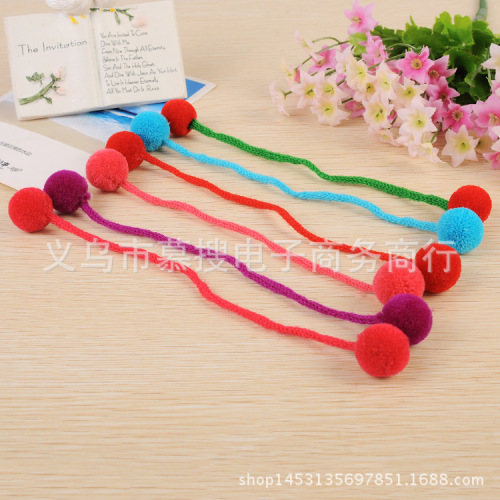 self-produced and self-sold hand-matched ball kaisi rice waxberry ball color pompons diy hand-made fur ball