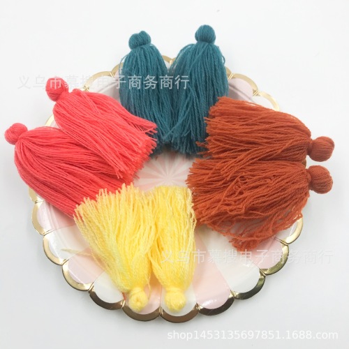 handmade cashmere color tassel pendant diy solid color pillow tassel clothing accessories wholesale