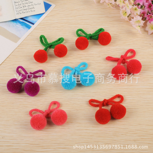 Factory Direct Polyester Acrylic Cashmere 2cm Cherry Ball Bayberry Ball Pair Ball Fur Ball Quantity Discount
