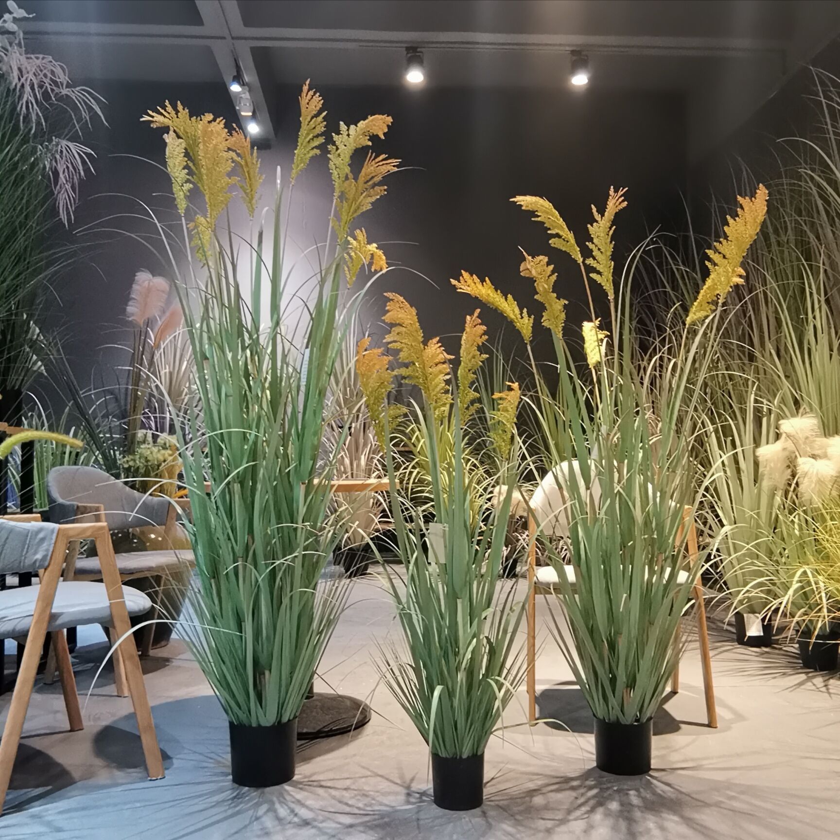 仿真芦苇系列高粱大穗大型绿植客厅落地假花盆栽拍摄场地布景装饰