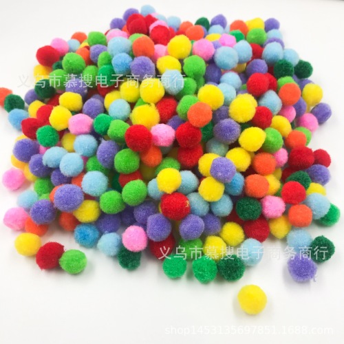Factory Direct 1.5cm Color Fur Ball DIY Pompon Children‘s Toy Creative Handmade Material Wholesale 