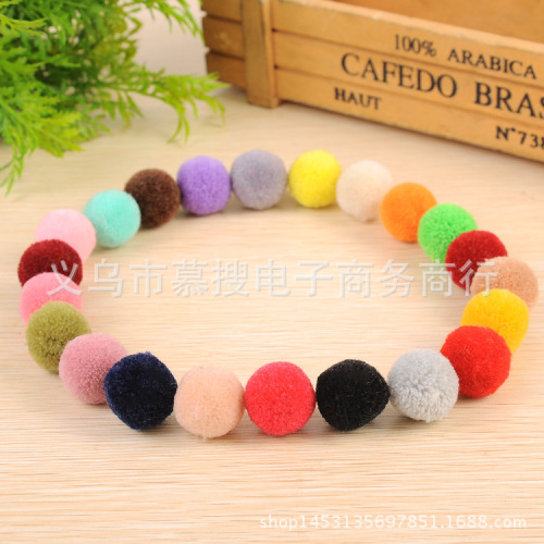 Polyester [Acrylic Fiber] Cashmere 2cm Hairy Ball round Ball Waxberry Ball Factory Direct Quantity Discount Spot