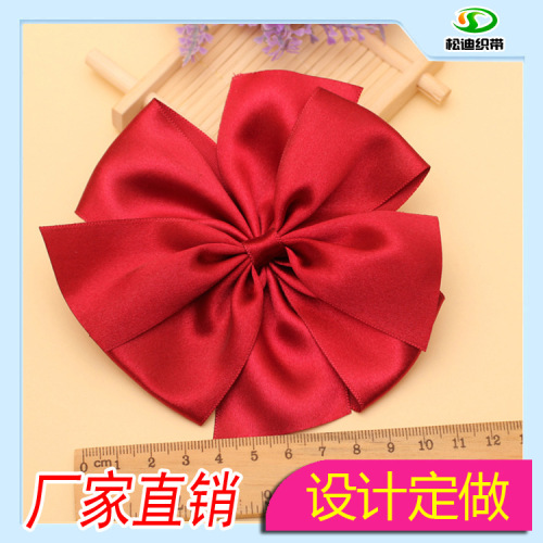 Yiwu Customized Korean Carton Packaging Knot Ribbon Handmade Decorative Bow Flower Accessories
