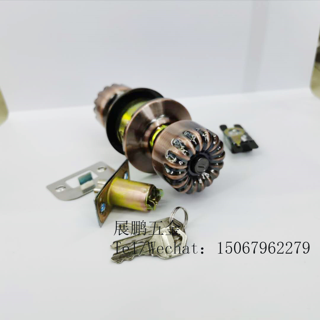 Popular ball lock indoor door lock bathroom lock channel Lock Spherical Lock