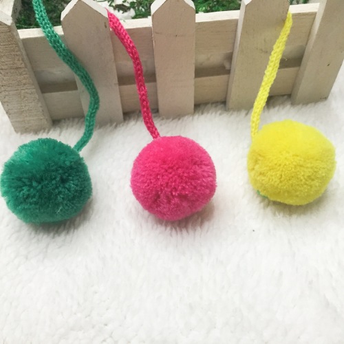 3cm Polyester Cashmere Waxberry Ball with Rope Ball Pompons DIY Handmade Hair Ball Wholesale Accessories