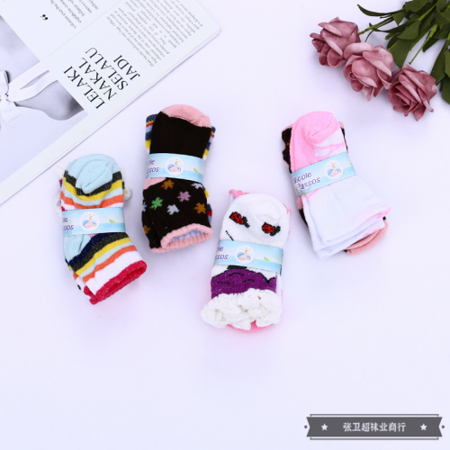 new yiwu good goods stall new fashion simple baby socks luokou children‘s socks baby socks 12 pairs for sale
