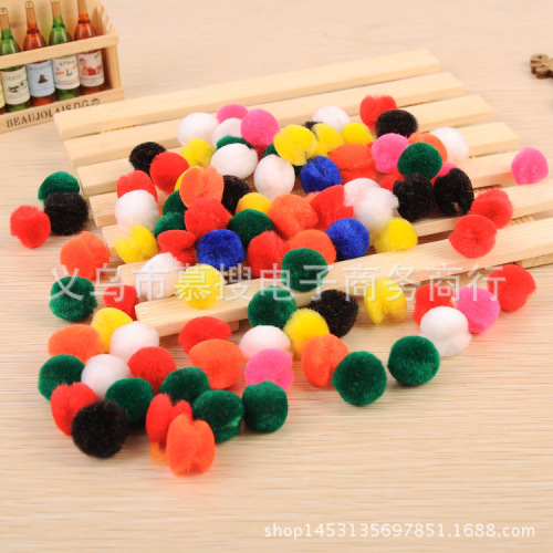 Acrylic Color Plush Ball Acrylic Hair Ball DIY Handmade Wool Ball Jewelry Clothing Accessories Wholesale
