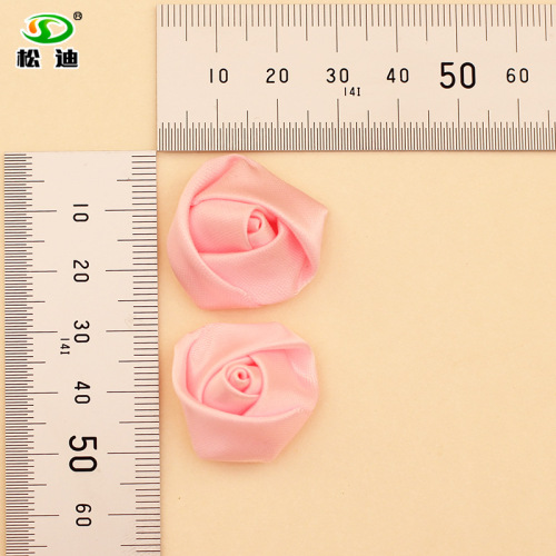 2.5cm Wide Ribbon Rose Wedding Props Decorative Supplies Handmade Flowers