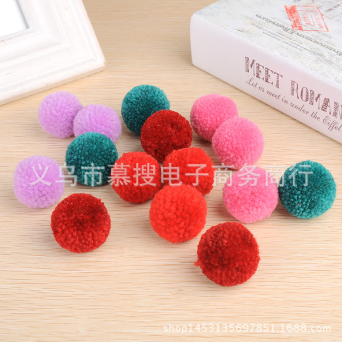 Polyester Wool Waxberry Ball Thick Fur Ball Color Pompons DIY Hairy Ball Clothing Clothing Ingredients Toys