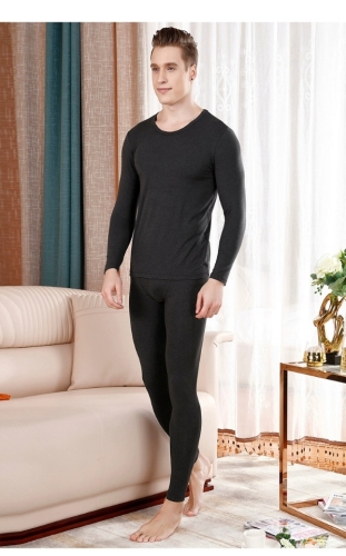 AB Thermal Underwear Men‘s Thin Dralon Slim Stretch Cotton Bottoming Sweater Youth Autumn Suit