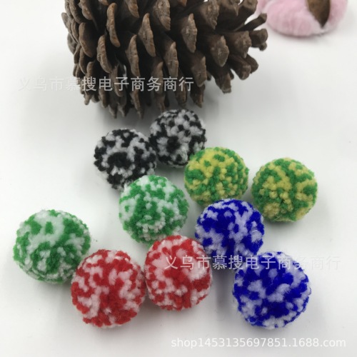 new 3cm mixed color wool waxberry ball acrylic wool ball multi-color selection diy handmade accessories