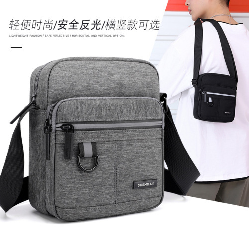 new business bag oxford cloth men‘s shoulder bag crossbody bag outdoor men‘s bag men‘s carry-on bag mobile phone bag