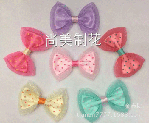 Professional Wholesale Various Bow Bows ribbon Cloth Korean Style Polyester Ribbon Hair Band Hair Accessories