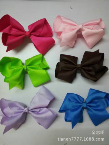 factory direct supply bowknot wholesale headwear hair accessories textile material bow satin hair band bow