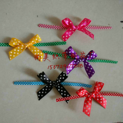 Factory Sales Dot Hair Bow Handmade Korean Bow Jewelry Bow