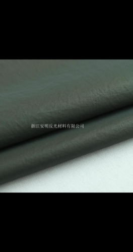 Colorful Green Light Nylon Wrinkle Fabric