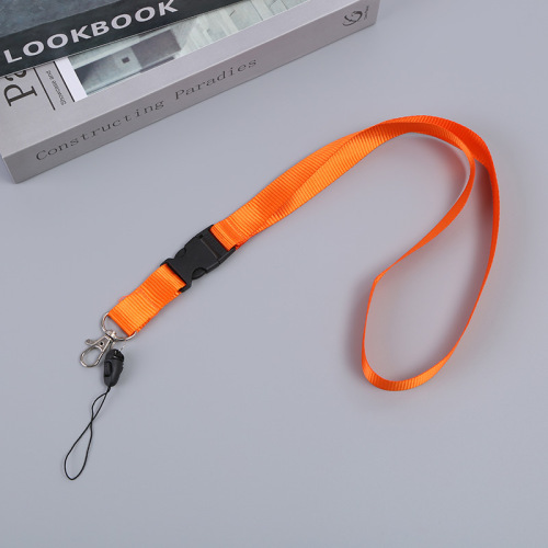 Factory Direct Sales Plastic Hook Rope Work Permit School Card Lanyard Badge Hang Rope Sling of Hangtag Graphic Customization