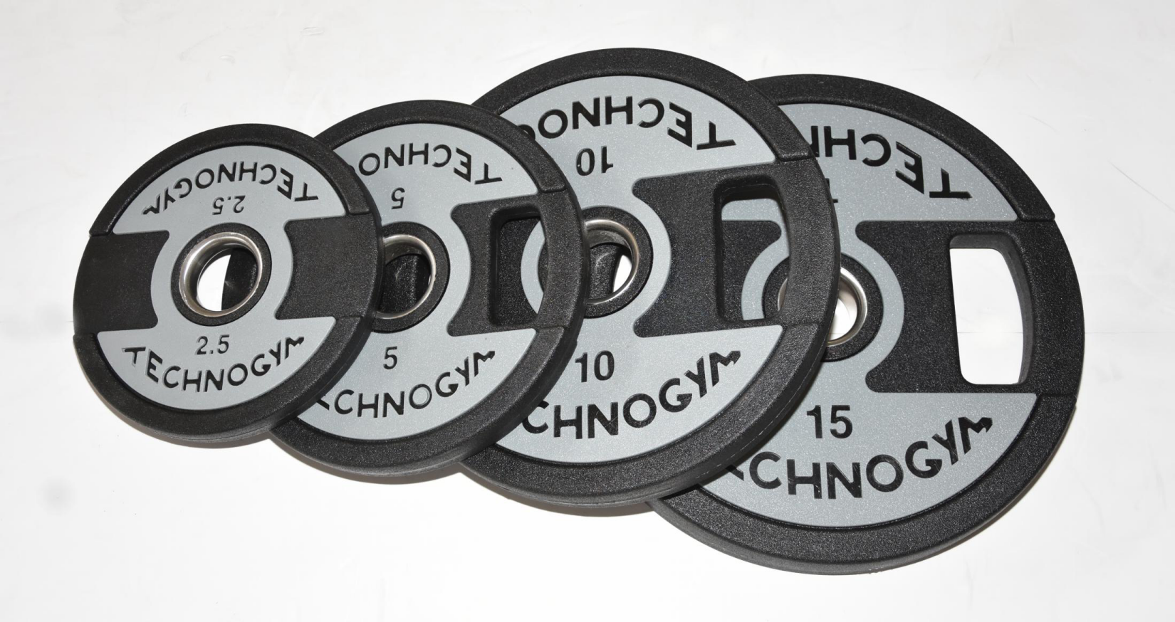 健身杠铃片泰诺健pu两孔手抓杠铃片