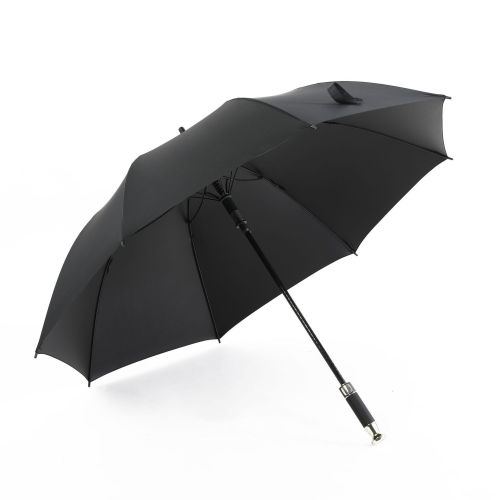 High-End Business Men‘s Straight Umbrella Double Car Straight Handle Umbrella Black Men‘s Advertising Umbrella Custom Logo
