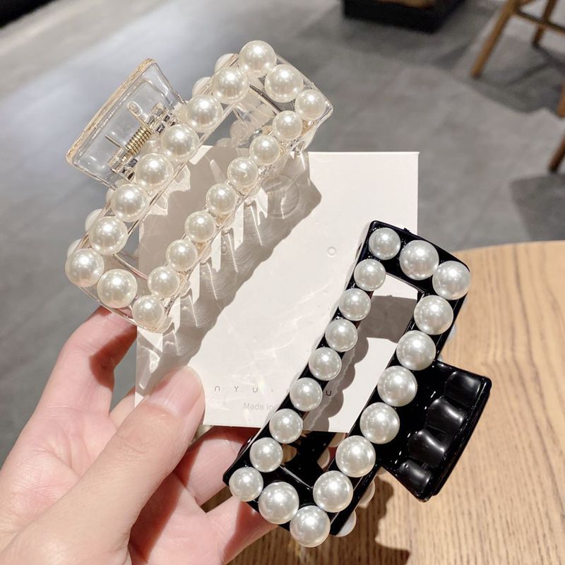 Hair Accessories Women's Pearl Grip Large Long Hair Claws Ha...