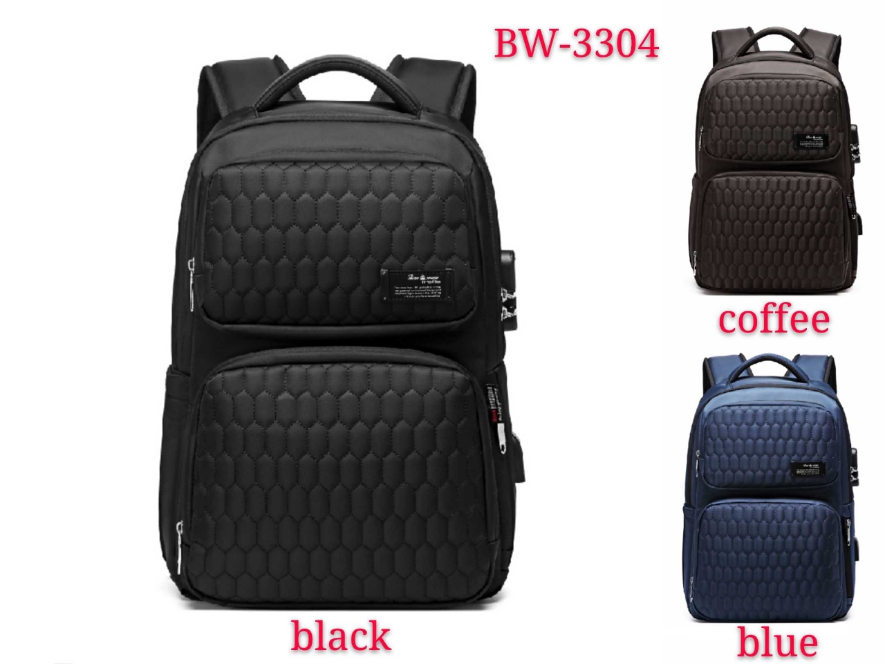 Biao Wang mens backpack casual backpack boys and girls high school students pack business computer bags