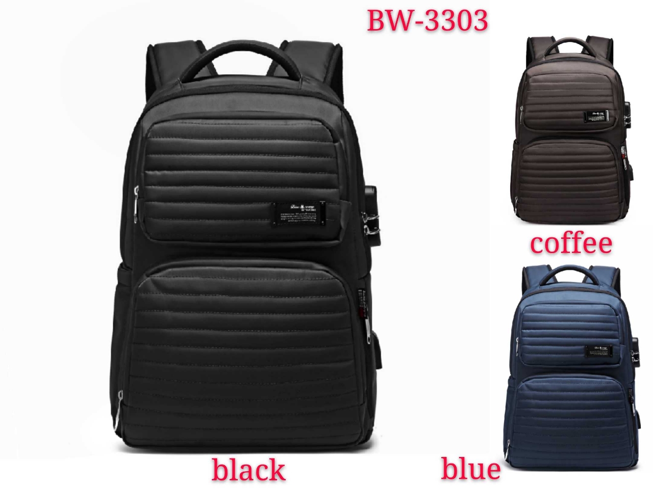 Biao Wang mens backpack casual backpack boys and girls high school students pack business computer bags