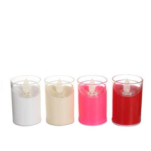 Simulation Cylindrical Electronic Candle Bar Club Decoration Led Candle Light Layout Props Small Cup Swing