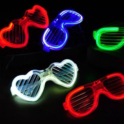 flash shutter glasses love led light-emitting toys bar party decoration 2020 stall hot sale hot sale