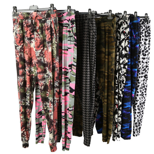Spring and Autumn Thin Cropped Pants Casual Middle-Aged Women‘s Mother‘s Pants Loose Bloomers Leggings Sweatpants