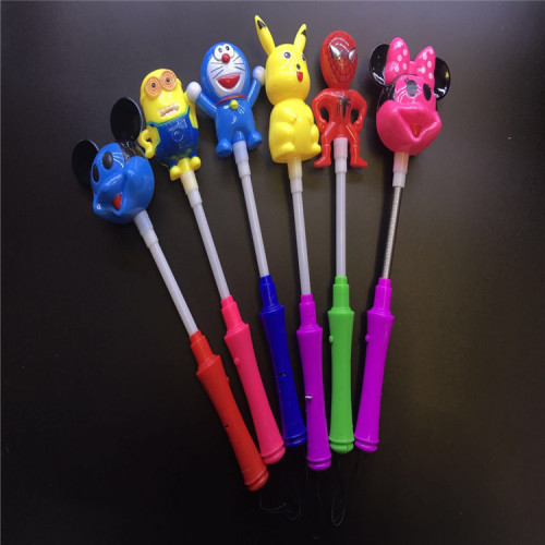 popular led plastic cartoon stick light stick children‘s toys night market stall supply manufacturers wholesale