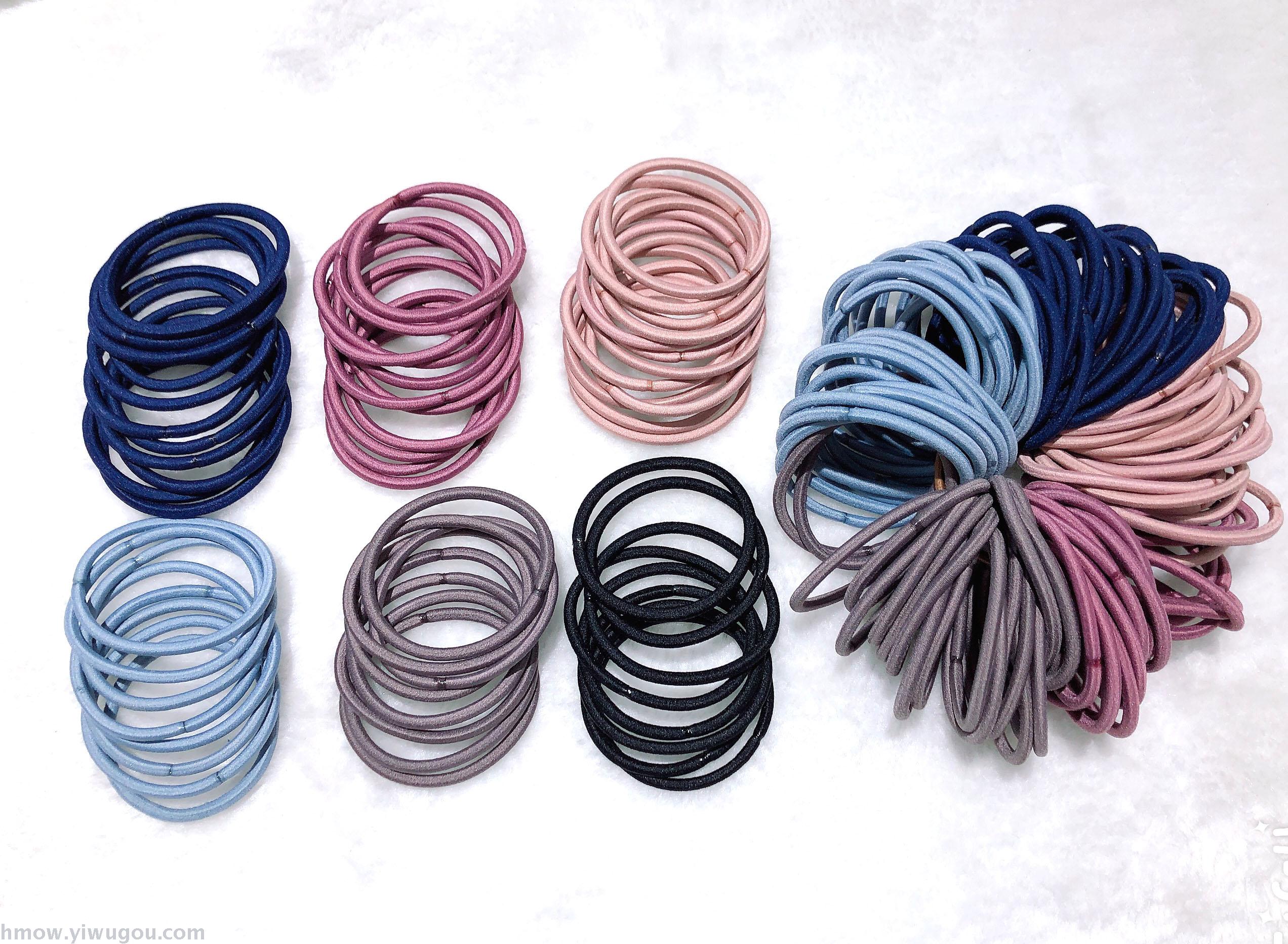 Hot style bunting rubber band head rope hair ring tie hair high elasticity does not hurt the hair ru