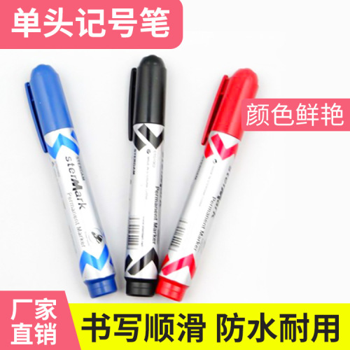 compulsory wholesale oily single head marking pen black bullet marking pen mark permanent marker express signature pen