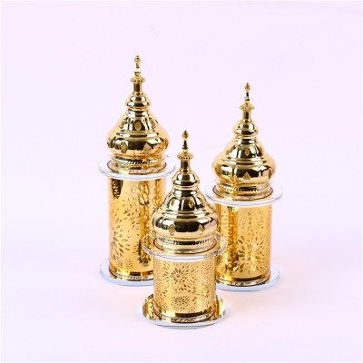 Muslim Halal Arabic Crystal Glass Incense Burner Incense Burner Charcoal Burner Factory Direct Sales