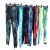 Rendering splash-ink trousers casual trousers long leg trousers oil painting relaxed waist color casual trousers