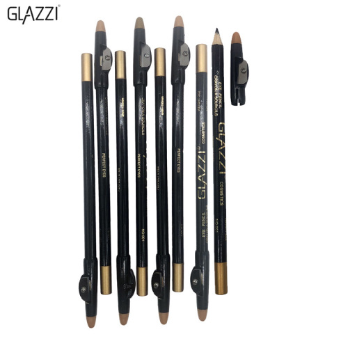 glazzi black eyeliner eyebrow pencil waterproof sweat-proof non-blooming non-decolorizing makeup cosmetics factory direct sales