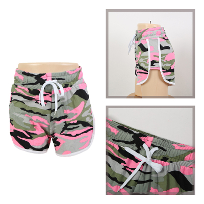 Summer Camouflage print shorts for girls Five minutes hot Pants for students colorful sports casual Shorts Beach Pants