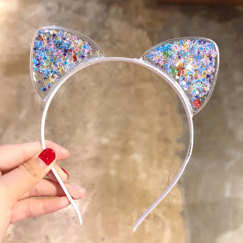1 Pc Cute Cartoon Ears Headband for Baby Girls Hairbands Korean Children Princess Hair Bands Kids Jelly Bows Hair Access
