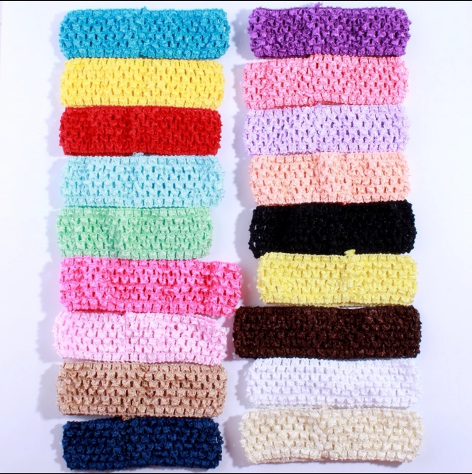 4CM Fashion Crochet Elastic Band For Hair Accessories Hollow out Knit Headband For Hairband Head Wear