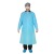 CPE gown laboratory isolation garment with thumb button sleeve as plastic and oil proof