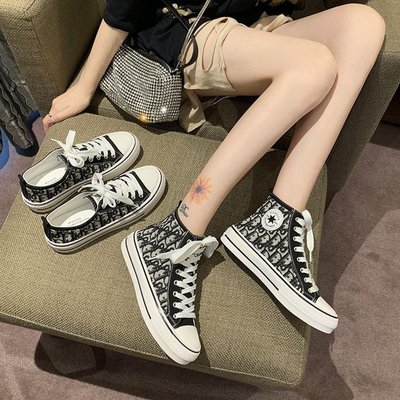 Korean Wave in Summer high Shoes Womens Shoes/Trend Lines with a Fresh Canvas Shoes/Student Casual Shoes 