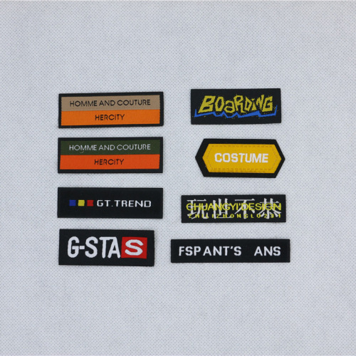 Apparel Woven Label Customized Bags for Boys and Girls Collar Lable Customized Silk Screen Customized High Density Woven Fabric Sewn-in Label Armband