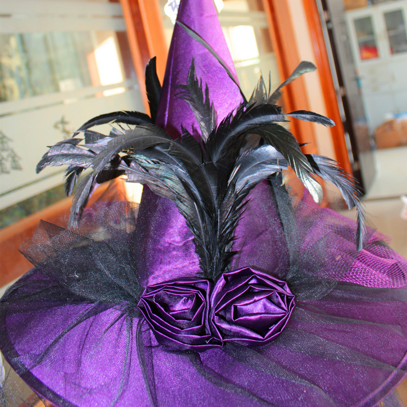 Black and white hat party Halloween dance Halloween performance wholesale