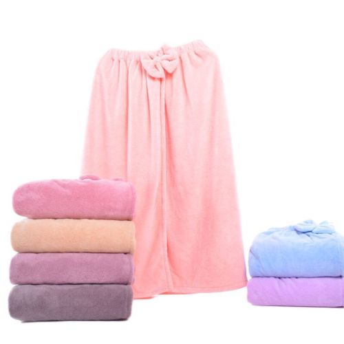 factory direct coral fleece adult bath towel ultra-fine soft absorbent cute big bow tube top bath towel