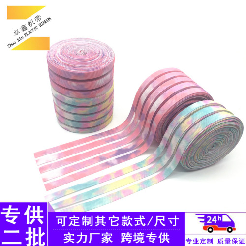 [factory direct sales] customized color digital printing fish silk elastic band elastic rubber band swimsuit clothing accessories underwear
