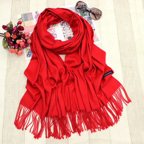 Autumn and Winter Scarf New Artificial Cashmere Scarf Women‘s Air Conditioning Scarf Classic Solid Color Artificial Cashmere Scarf Shawl