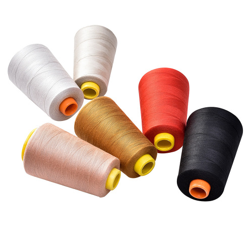 yiwu 40s/3 sewing thread woven bag toy pagoda thread sewing clothes thread sewing machine thread three-strand fine polyester thread