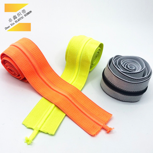 [Factory Direct Sales] Customized Fluorescent Color Elastic Drawstring Elastic Band Adjustable Clip Rope Threading Sports Waist of Trousers