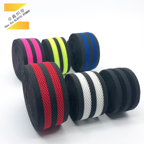 [Factory Direct Sales] Elastic Mesh Elastic Band Hollow out Yoga Pants Side Tape Underwear Hem Colorful Narrow Goods