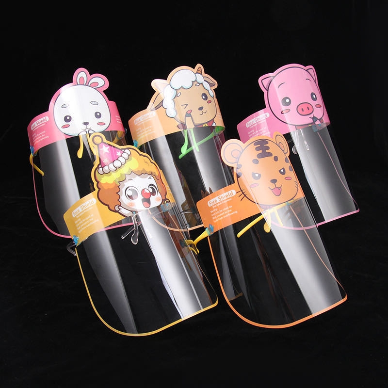 The Children 's protective face screen mirror frame with double - sided anti - fog, high transp